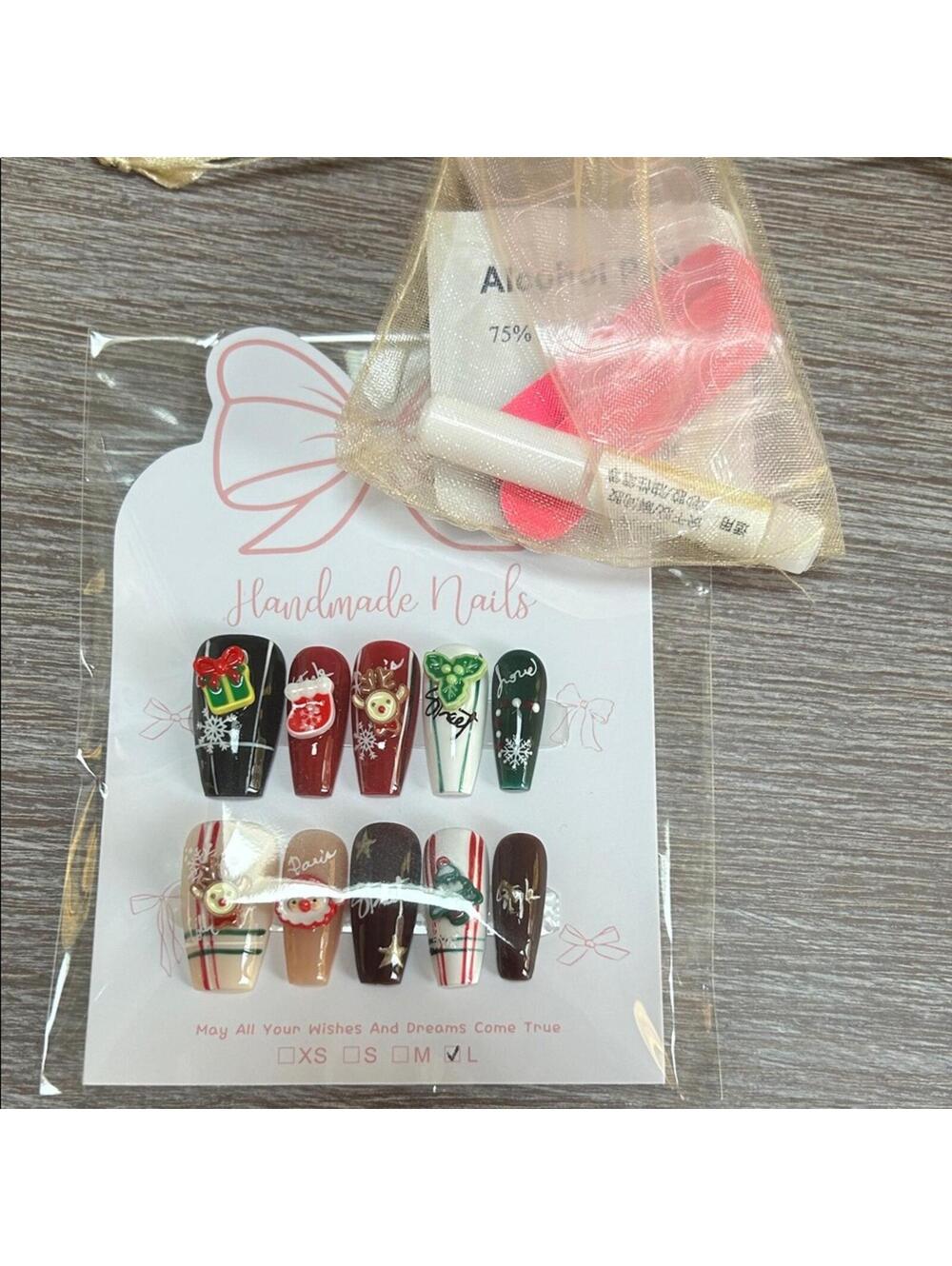 Festive Handmade Nail Set